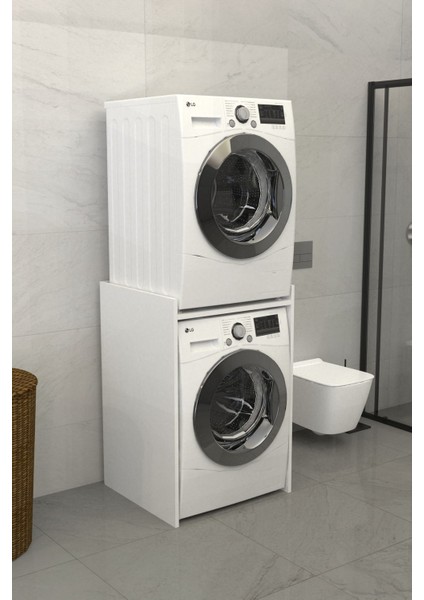 Flowo Banyo Dolabı Çamaşır Makinesi Dolabı Beyaz fiyatları