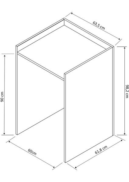 Flowo Banyo Dolabı Çamaşır Makinesi Dolabı Antrasit modelleri