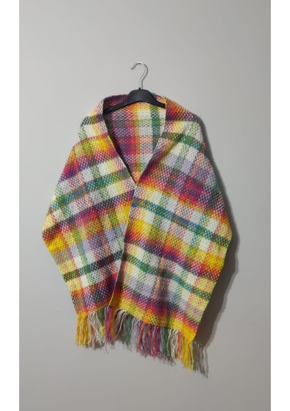 Handmade Örgü Ekose Yün Şal fiyatları