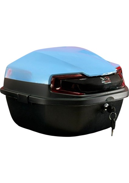 Motosiklet Çantası 33 Litre Metalik Açık Mavi