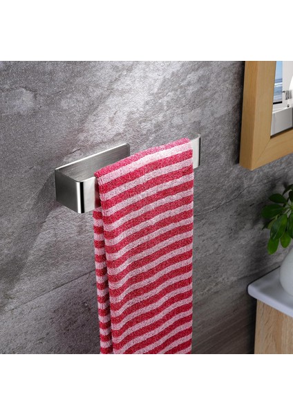 Paslanmaz Çelik Havlu Askısı ve peçetelik – Yapışkanlı, Deliksiz Montaj, Banyo & Mutfak Için Uygun modelleri