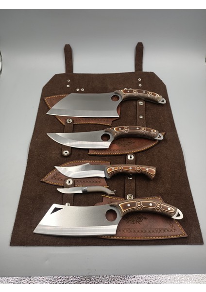 Çantalı 4lü Verzalit Saplı Şef Seti