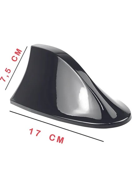 Chevrolet Cruze Uyumlu Oto Balık Sırtı Anten Elektrikli Köpekbalığı Balina Tavan Anteni Siyah indirimleri