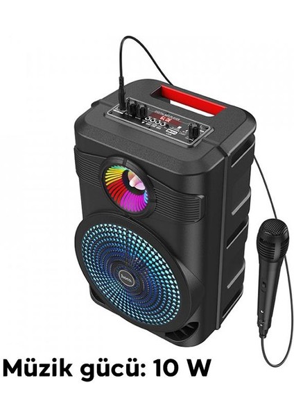 BS46 Büyük Boy Mikrofonlu Taşınabilir Şarjlı Hoparlör Bluetooth Speaker fırsatları