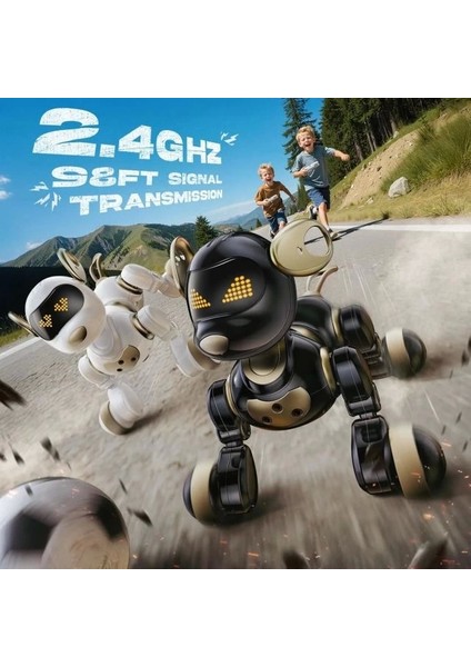 18011 Robot Köpek Oyuncağı - Siyah & Gold fiyatları