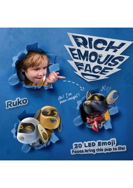 18011 Robot Köpek Oyuncağı - Siyah & Gold modelleri