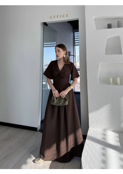 Kısa Kollu Uzun Elbise fiyatları