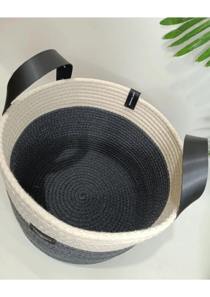 VeronicaArt3'lü Organizer Sepet Deri Saplı