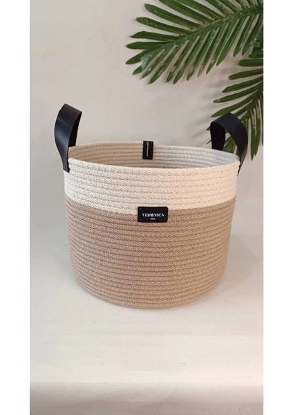 VeronicaArt 3'lü Organizer Sepet Deri Saplı modelleri