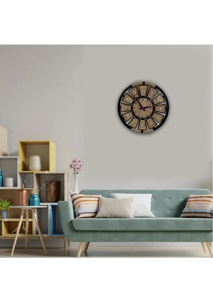 Ahşap Halatlı Dekoratif Duvar Saati fiyatları