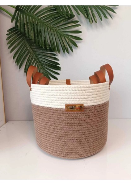 VeronicaArt 3'lü Organizer Sepet Deri Saplı modelleri