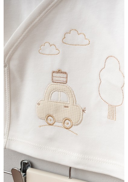 My Baby Kumsal % 100 Coton 10 Lu Hastane Çıkışı Yeni Bavullu Araba Desenli 10109 indirimleri