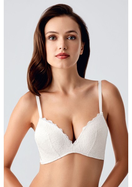 Kadın Destekli C Cup Dantelli Sütyen , 341799
