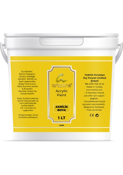 Akrilik Boya 1000ML - Sarı