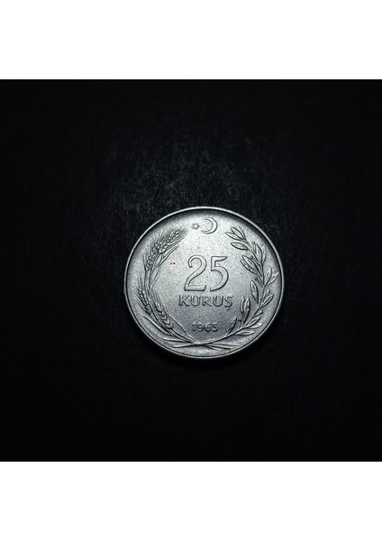 1965 Akmonital 25 Kuruş Eski Madeni Para fiyatları