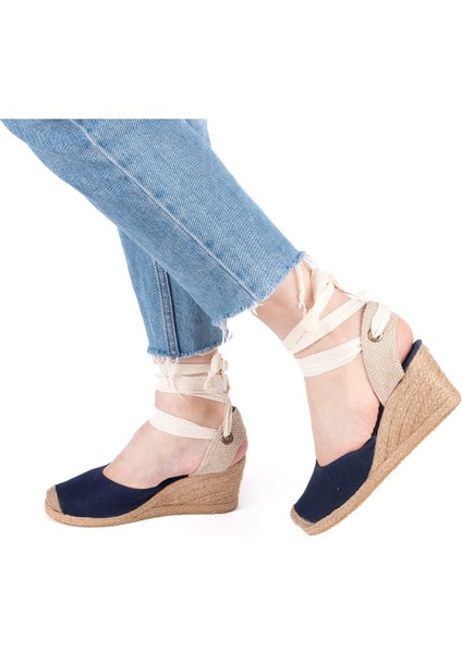 Elişi Ipli Espadril Dolgu Topuk Keten Espadril Handmade fiyatları