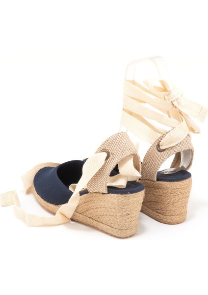 Elişi Ipli Espadril Dolgu Topuk Keten Espadril Handmade indirimleri