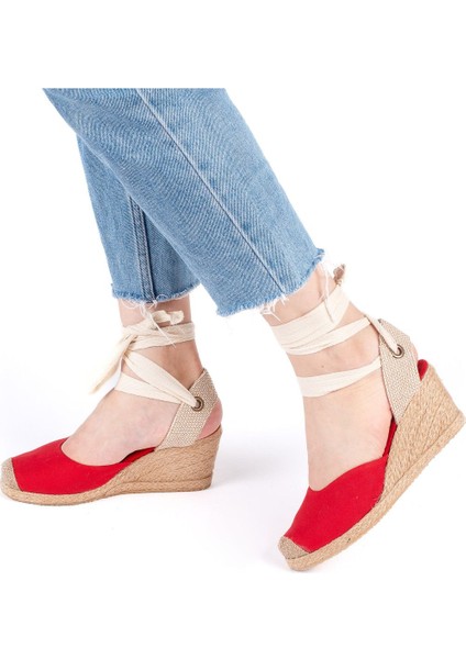 Elişi Ipli Espadril Dolgu Topuk Keten Espadril Handmade fiyatları