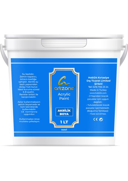 Akrilik Boya 1000ML - Mavi