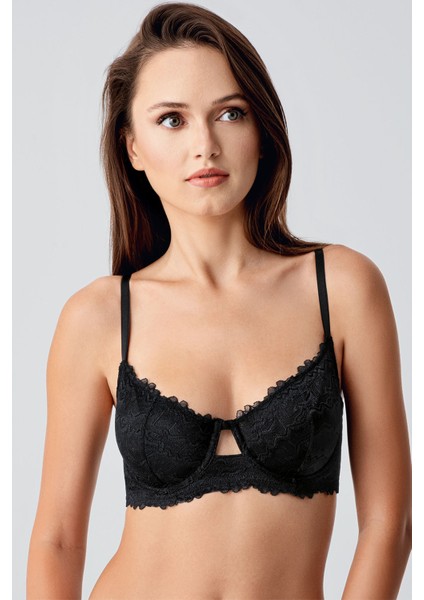 Kadın Desteksiz B Cup Dantelli Sütyen , 338380