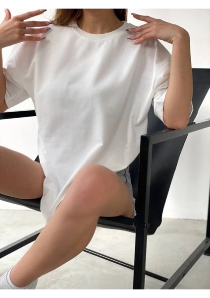 Siyah Unisex Oversize Tshirt-Basic Kadın/erkek Tisört- Caglisa modelleri