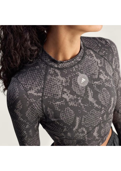 By Stella Mccartney Training Longsleeve Crop Kadın Tişört