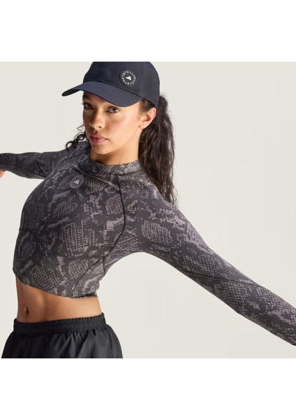 By Stella Mccartney Training Longsleeve Crop Kadın Tişört