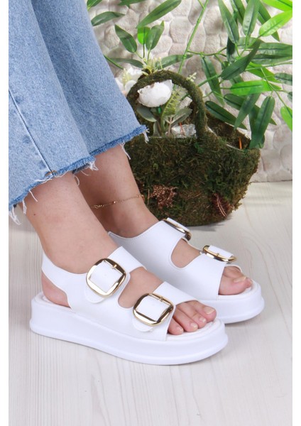 3509 Ceyn Anatomik Rahat Iki Tokalı Kadın Sandalet