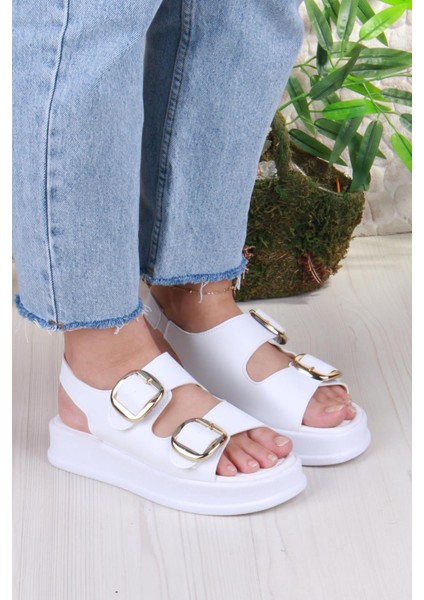 3509 Ceyn Anatomik Rahat Iki Tokalı Kadın Sandalet modelleri