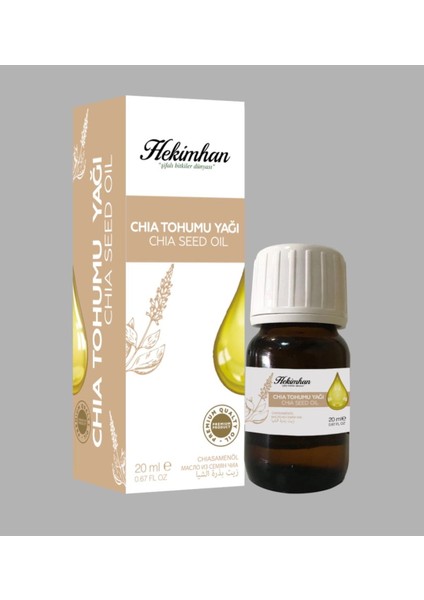 Chia Tohumu Yağı Soğuk Pres 20 ml