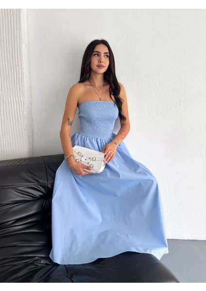 Straplez Pileli Elbise fırsatları