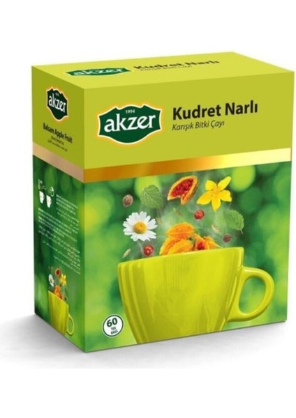 Kudret Narlı Karışık Bitki Çayı 60 Süzen Poşet Doğal