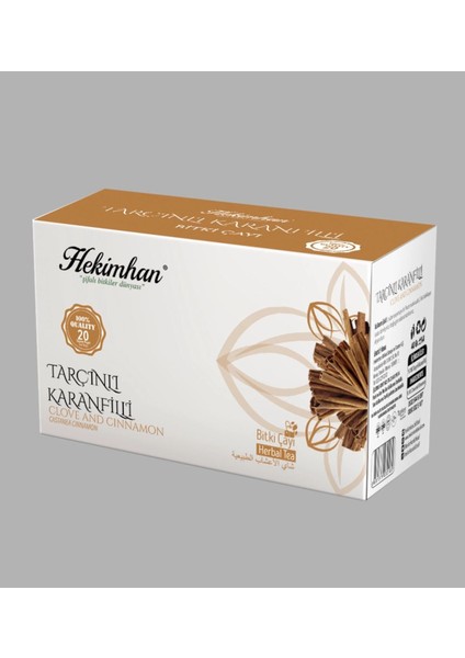 Tarçınlı Karanfilli Çay Doğal 20 Li
