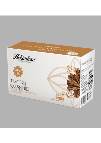 Tarçınlı Karanfilli Çay Doğal 20LI Süzen Poşet