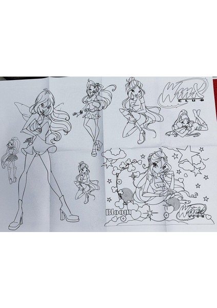 2 Adet Dev Boyama Kitabı (90CMX64CM)- (Barbie/winx Figürlü) fırsatları