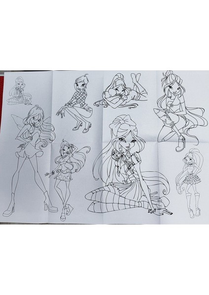 2 Adet Dev Boyama Kitabı (90CMX64CM)- (Barbie/winx Figürlü) indirimleri