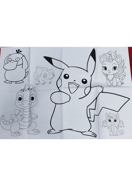 2 Adet Dev Boyama Kitabı (90CMX64CM)- (Barbie/pocemon Figürlü) fırsatları