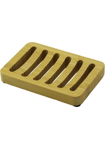 Ahşap Bambu Katı Sabunluk 8.5X12.5CM (5047)