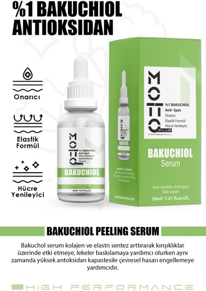 %1 Bakuchıol Elastik Formül Üst Düzey Peeling Onarıcı Bakım Serumu 30ML fiyatları