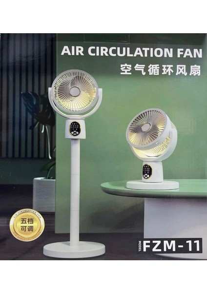 Fzm-11 Sessiz Şarjlı Ayaklı Fan | Dijital Ekranlı, 5 Kademeli Hız, Gece Lambalı ve Ayarlanabilir Boy fiyatları