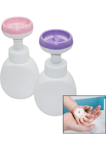 Çiçek Şekilli Köpük Çıkaran Basmalı Sabunluk (5047)