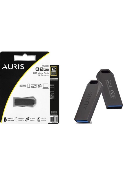 32 GB USB 3.0 Metal Yüksek Hızlı 150MB/SN Flash Bellek