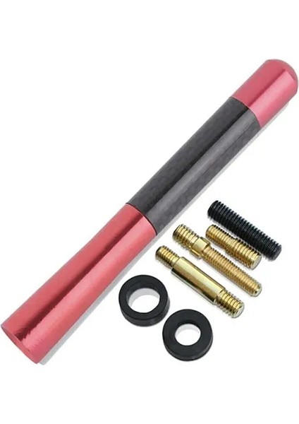 Fiat / Tofaş Murat 131 Uyumlu Karbon Kırmızı Renk Oto Radio Anteni Çubuk Anten