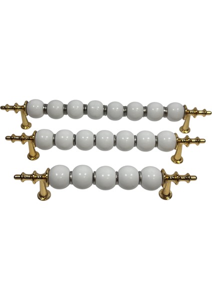 Boncuk Kulp Altın Sarısı 96MM,128MM ve 160MM Dolap Çekmece Mobilya Kulbu fırsatları