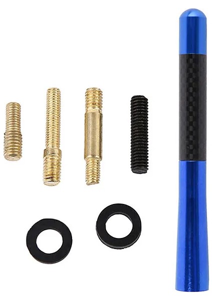 Fiat / Tofaş Serçe Uyumlu Karbon Mavi Renk Oto Radio Anteni Çubuk Anten fiyatları