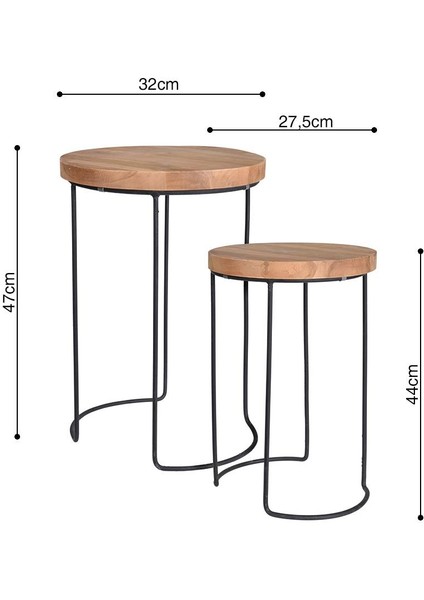 Sehpa Takımı Teak 2 Parçalı fiyatları
