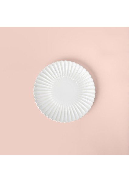Coral Servis Tabağı 27 cm Ekru