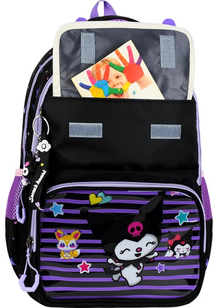 Kawaii Kore Model Lüks Kız Çocuk Ortopedik İlkokul Sırt Çantası Folyolu Beslenme + Kalemlik indirimleri