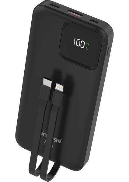 Lkp-34 10.000MAH 1xusb Pd 22.5W LCD Ekran Dahili Type-C Lightning Powerbank fiyatları