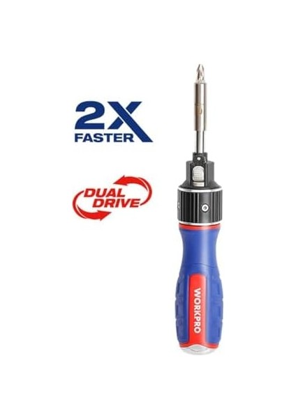 WP221069 6-In-1 Profesyonel Cr-V Cırcırlı Manyetik Tornavida Seti modelleri